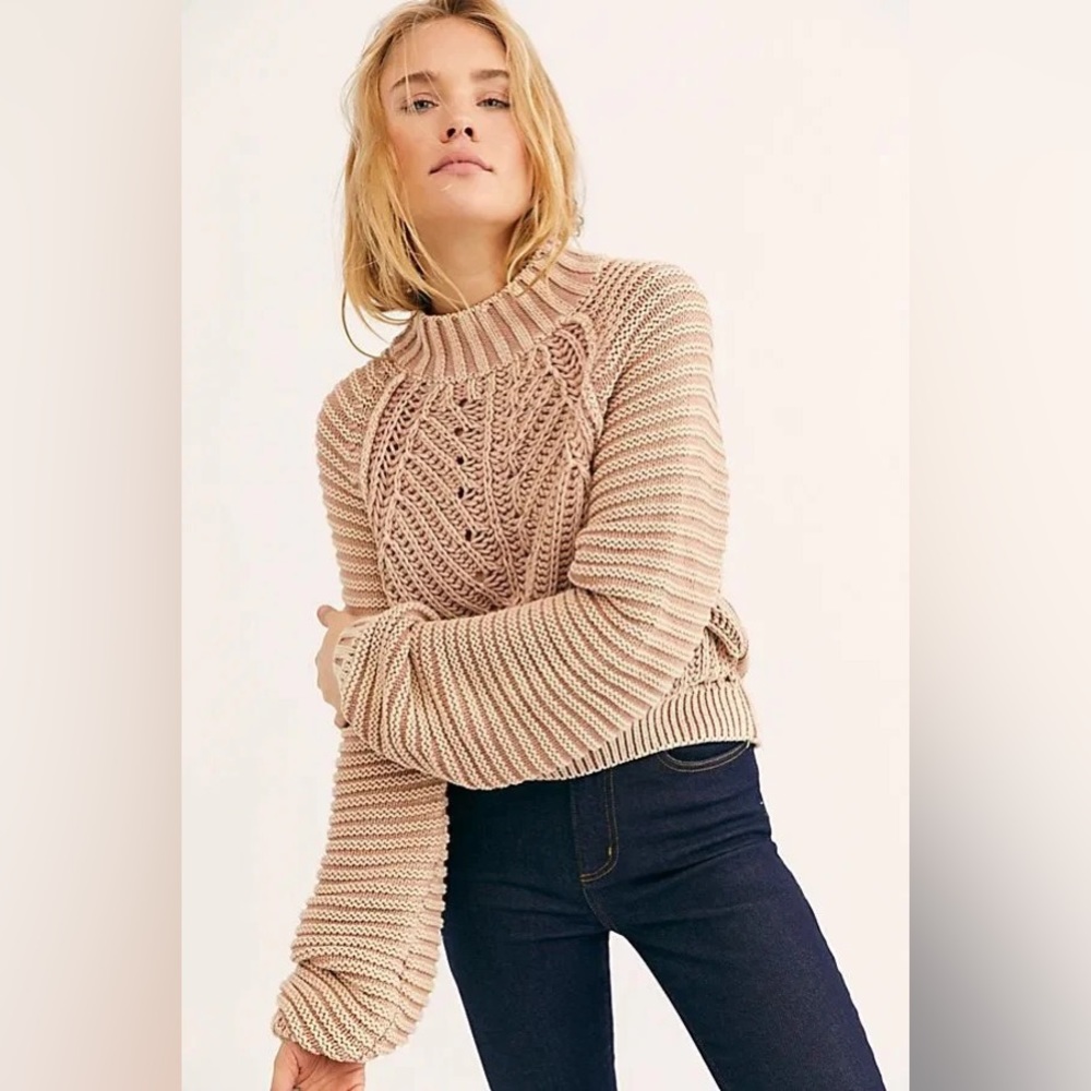 Free people Sweetheart Sweater - XS - Sand Castle - NWOT
